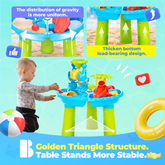 YCFUN Sand Water Play Table for Toddlers, Outdoor Beach Toys for Boys Girls Age 1-3 3-5o